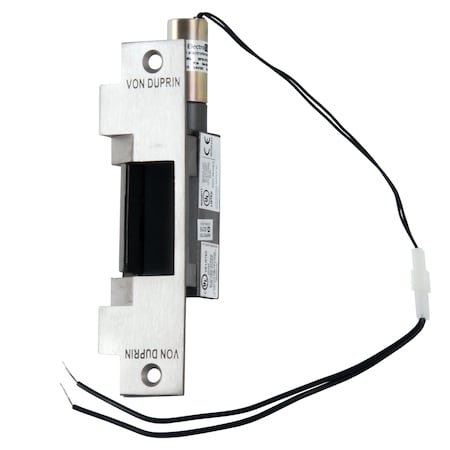 Von Duprin Electric Strike, Fire Rated, US32D, 6-3/8" FP, 24 VDC, 3/4" Throw 6212 24V 32D